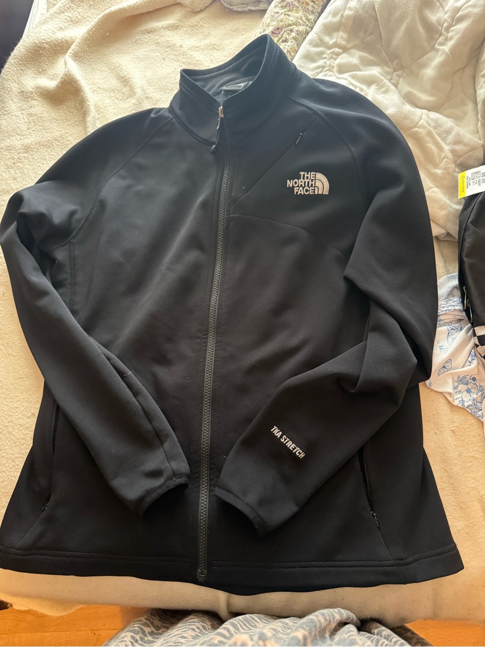 The North Face Black Full-Zip Stretch Softshell Jacket